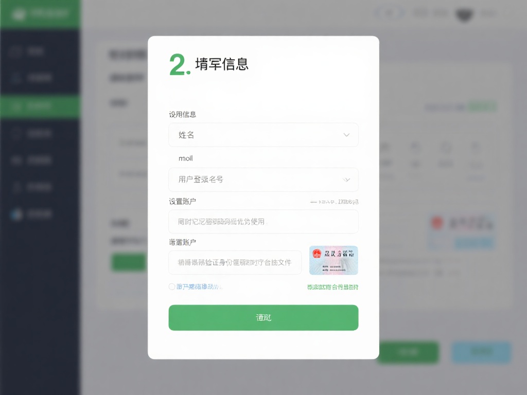 2.&nbsp;填写基本信息并设置账户
接下来，请在指定表