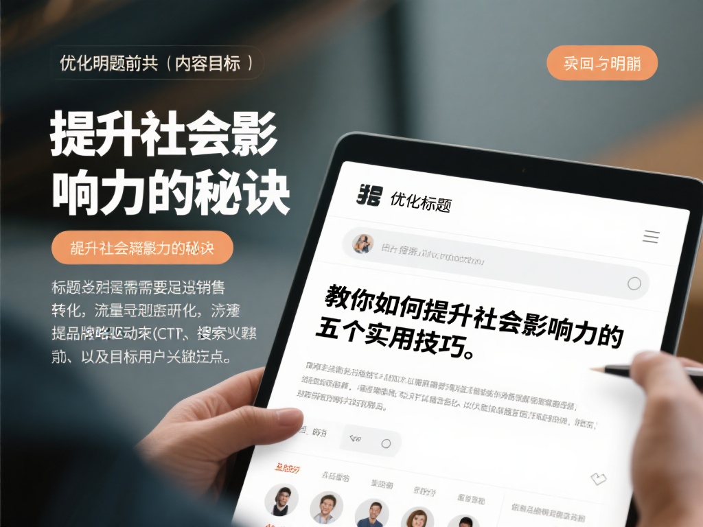 如何通过策略驱动优化标题,提升内容吸引力 在优化标题前,先明确你的内容目标。标题是否需要满足