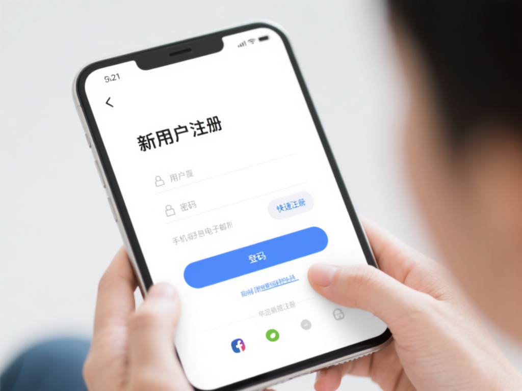 第二步：填写基础信息。
新用户注册只需简单填写用
